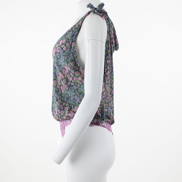 Free People Bare It All Tank Bodysuit in Slate - Picture 4 of 5